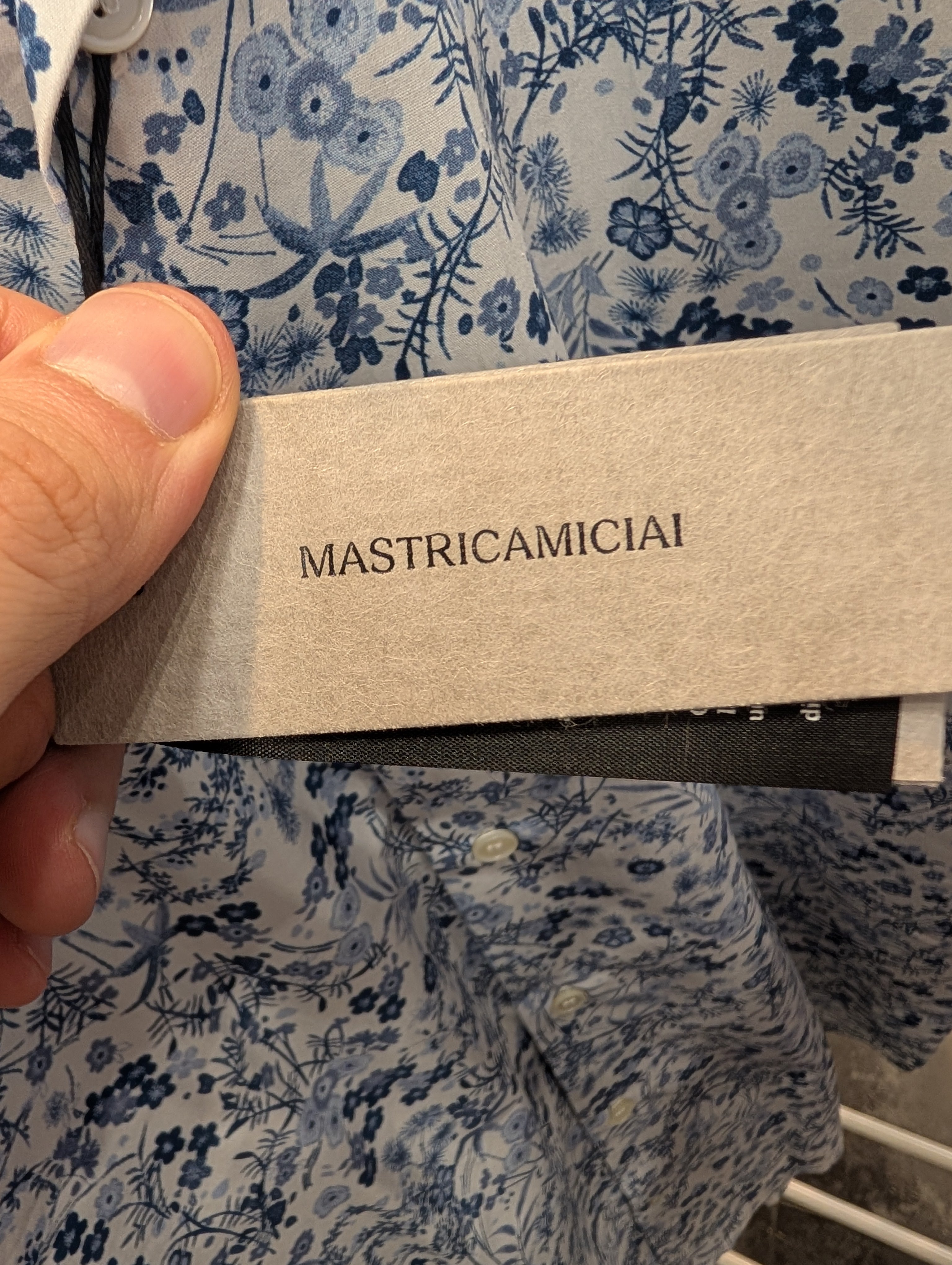 Camicia Uomo Mastricamiciai Fantasia Taglia 42