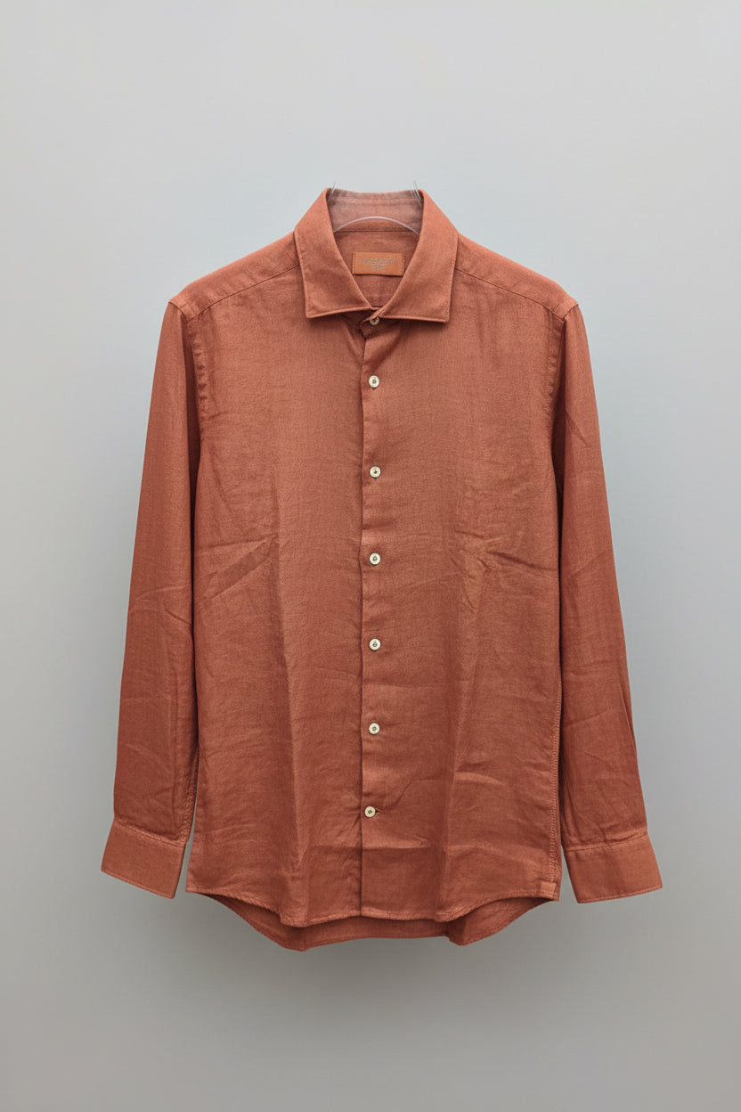 Camicia Uomo Mastricamiciai Mattone Taglia 42