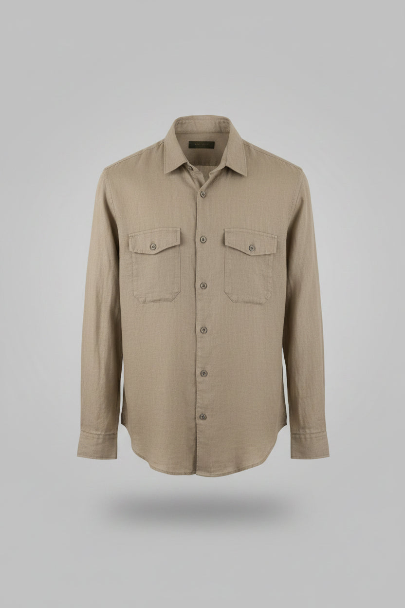Camicia Uomo Outfit Corda in Lino taglia XL