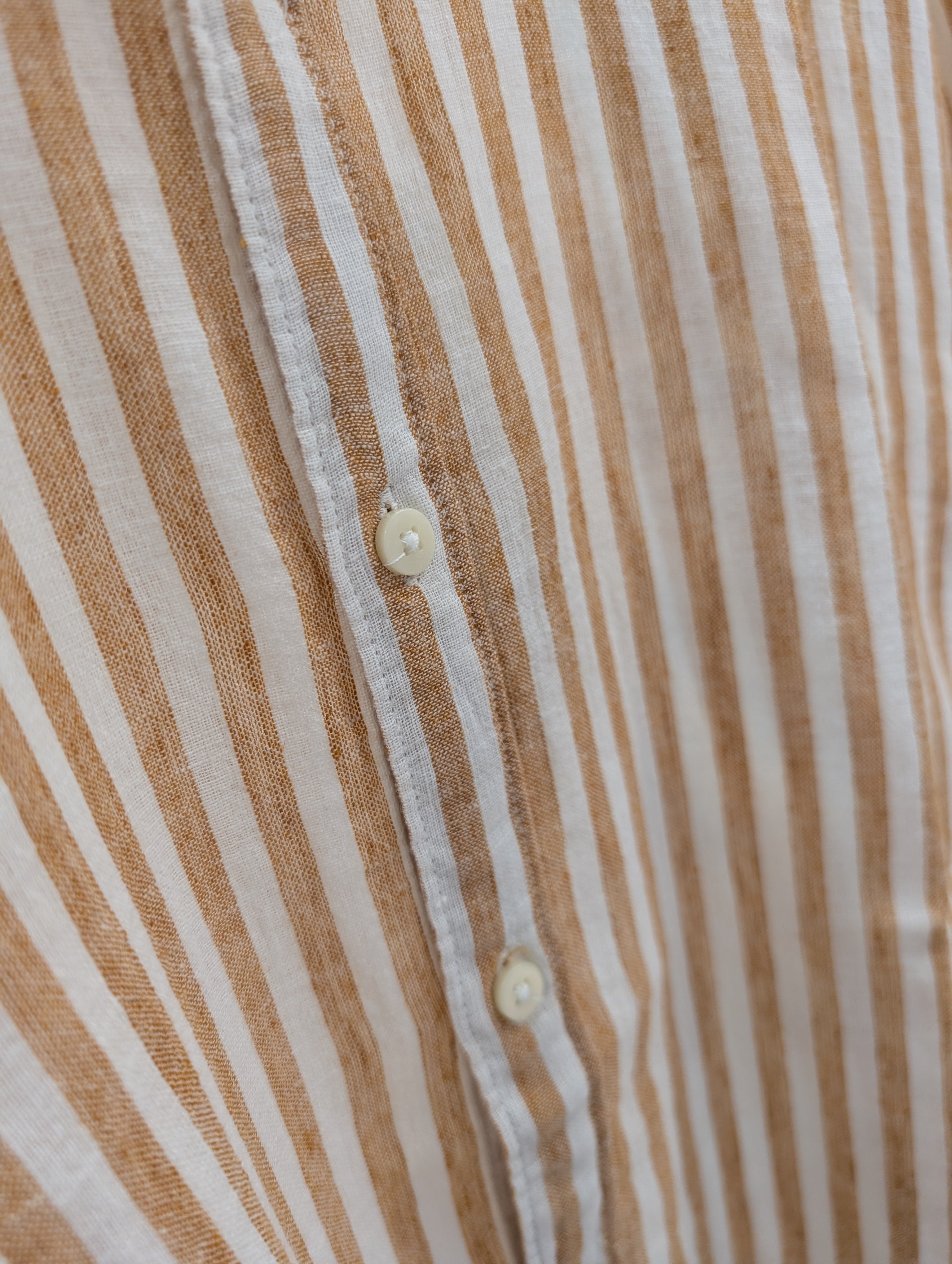 Camicia Uomo IMPURE in Misto Lino Collo Coreano Taglia S