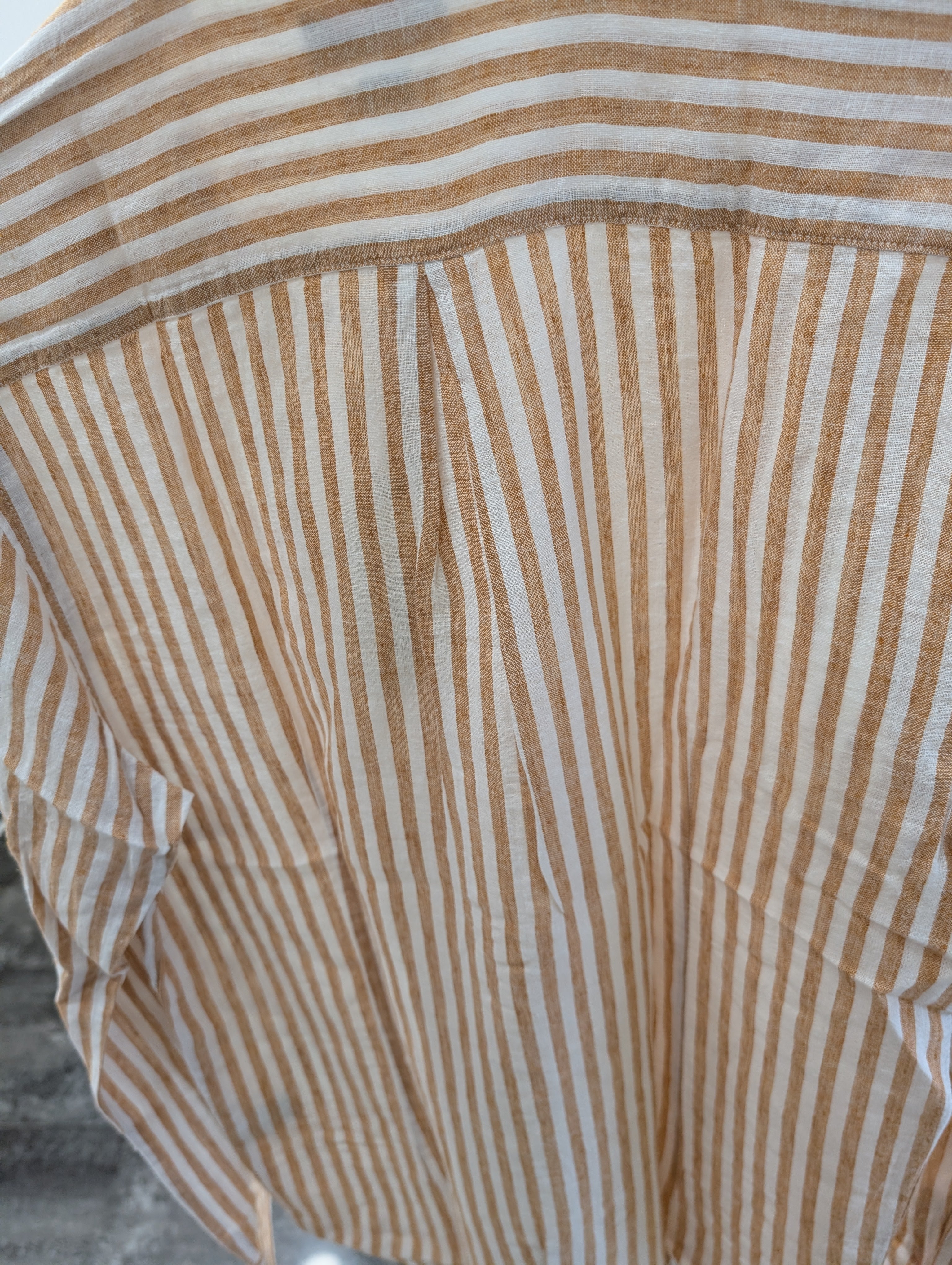 Camicia Uomo IMPURE in Misto Lino Collo Coreano Taglia S