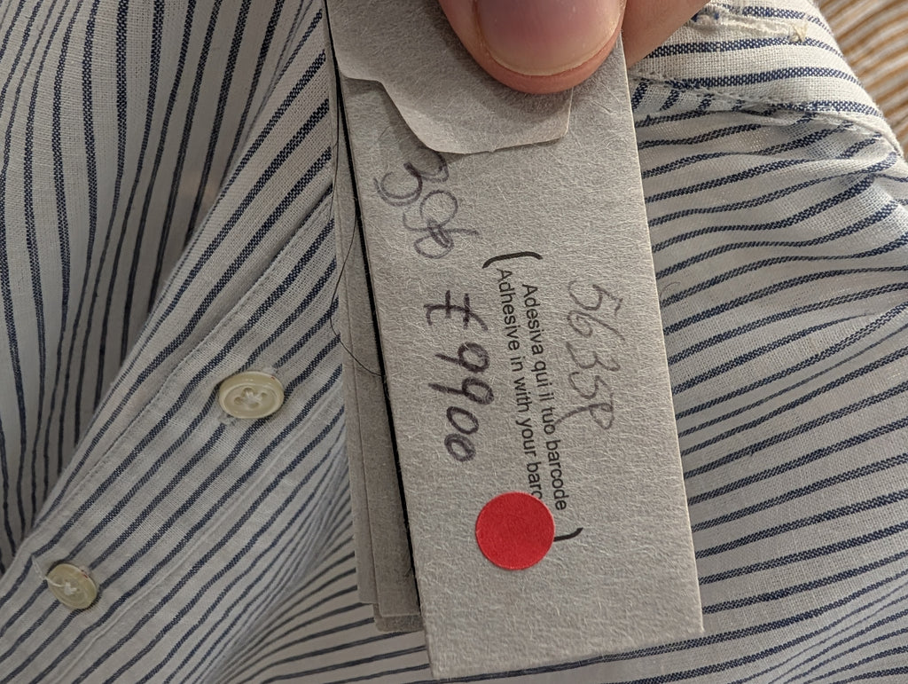 Camicia Uomo Mastricamiciai Misto Lino a Righe Collo Coreano