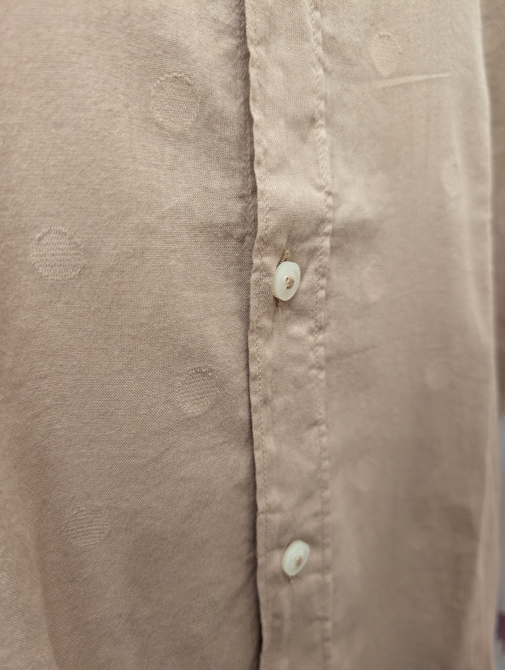 Camicia Uomo in Cotone Elasticizzato con Pois MastriCamiciai taglia 39 Slim Fit