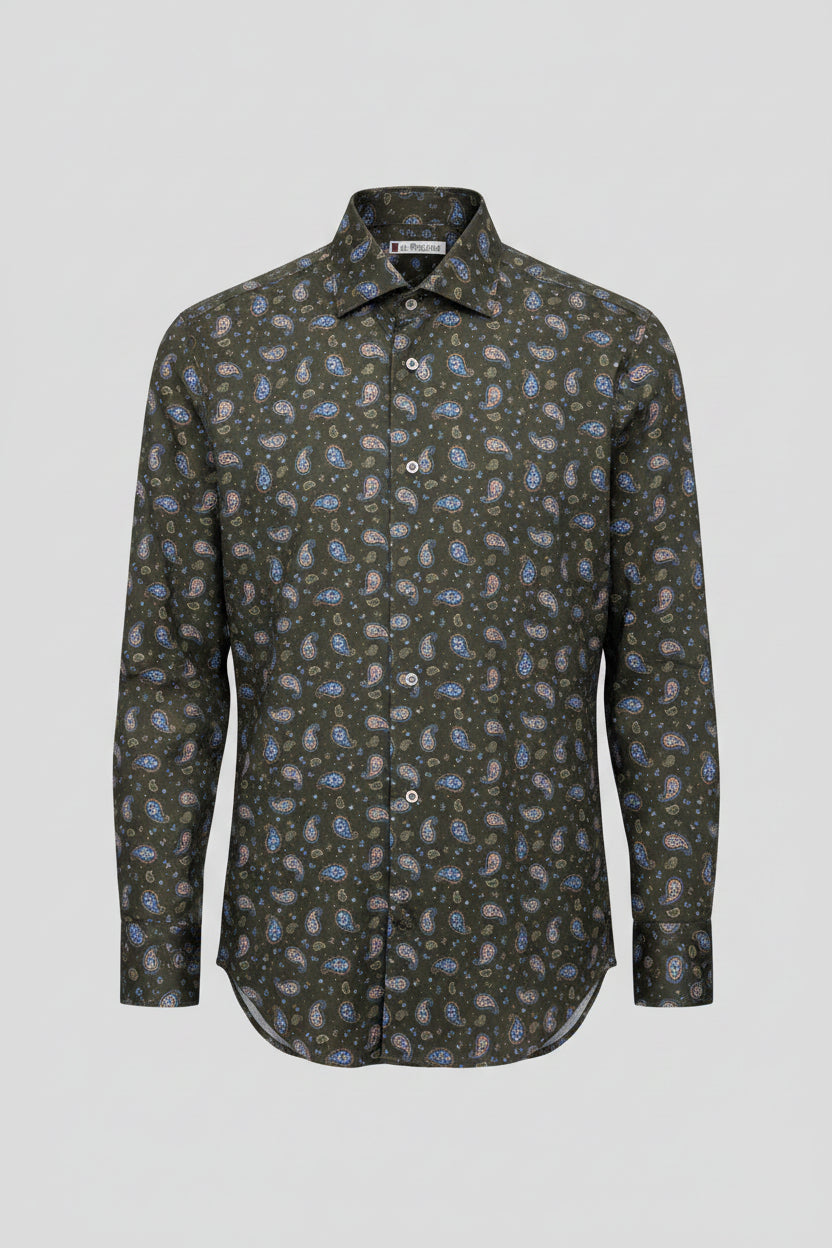 Camicia Uomo De Pasquale Marrone Fantasia taglia 42