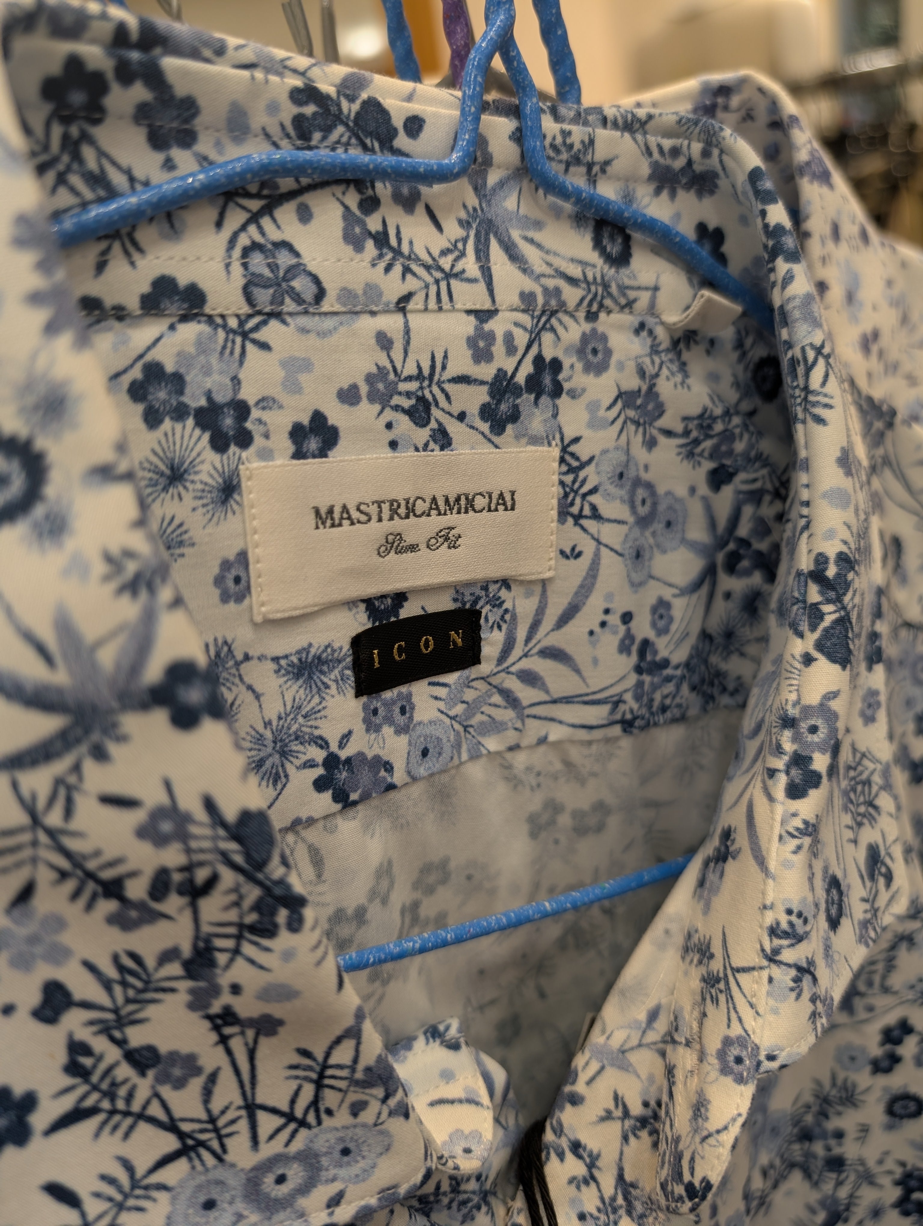 Camicia Uomo Mastricamiciai Fantasia Taglia 42