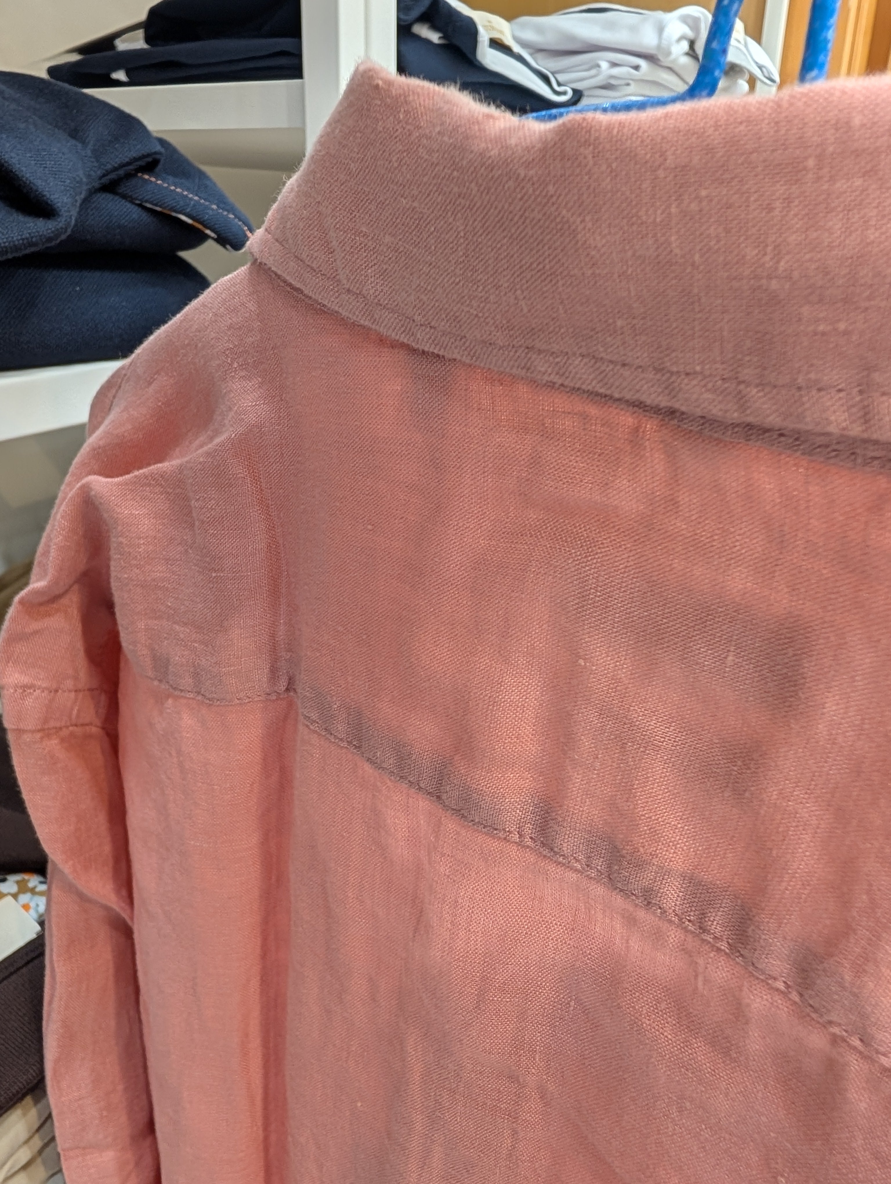 Camicia Uomo IMPURE Rosa Taglia XL 100% Lino